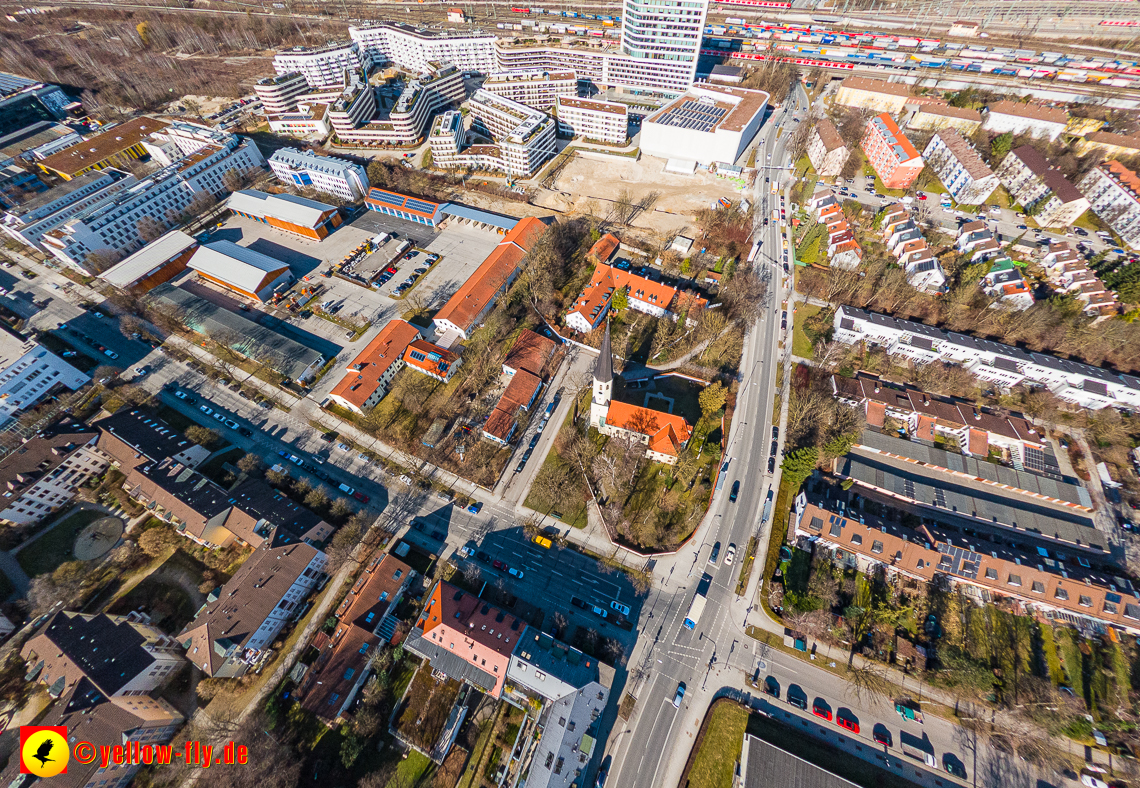 20.02.2023 - der Hachinger Bach zwischen Berg am Laim und Neuperlach